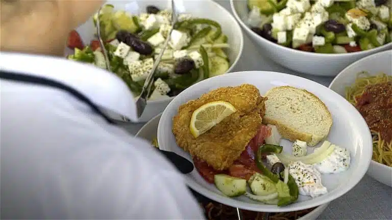 Santorini Catamaran Tour with Greek Meal - Morning Cruise