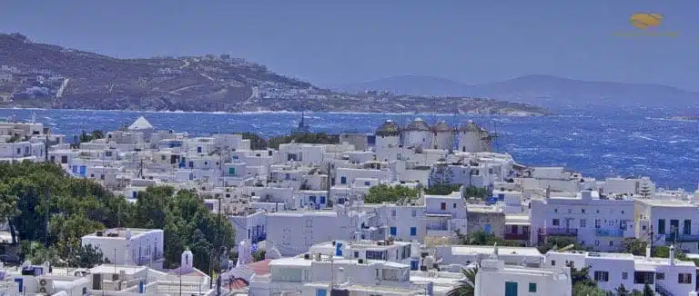 Folegandros to Mykonos Helicopter Flight