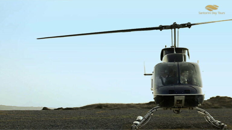 Mykonos to Amanzoe helicopter flight