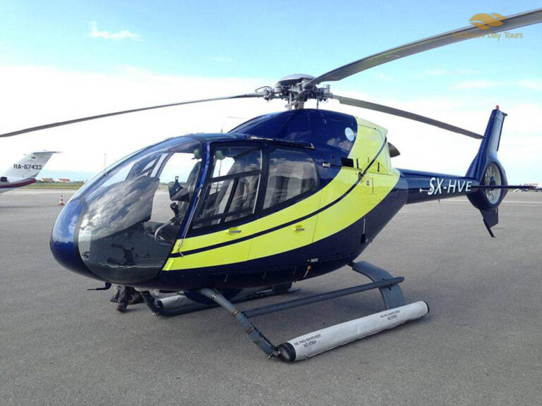 Mykonos to Elounda helicopter flight