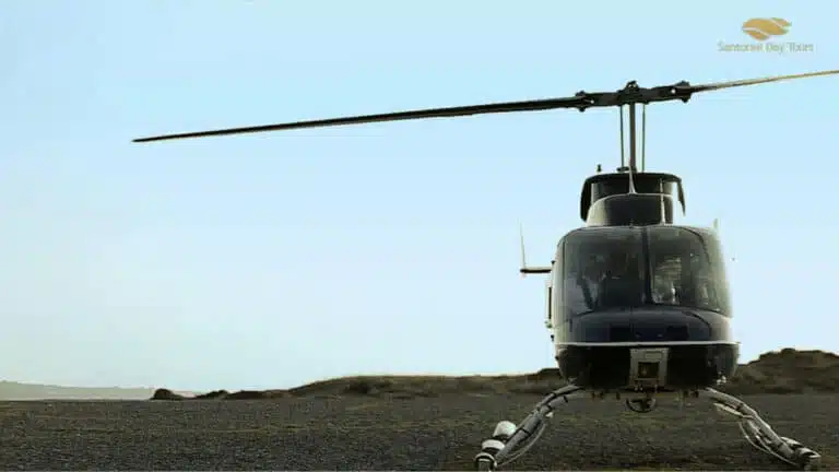 Santorini to Elounda helicopter flight