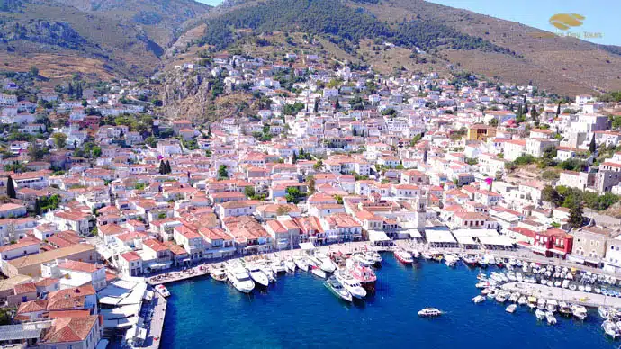 Santorini to Hydra Helicopter Flight