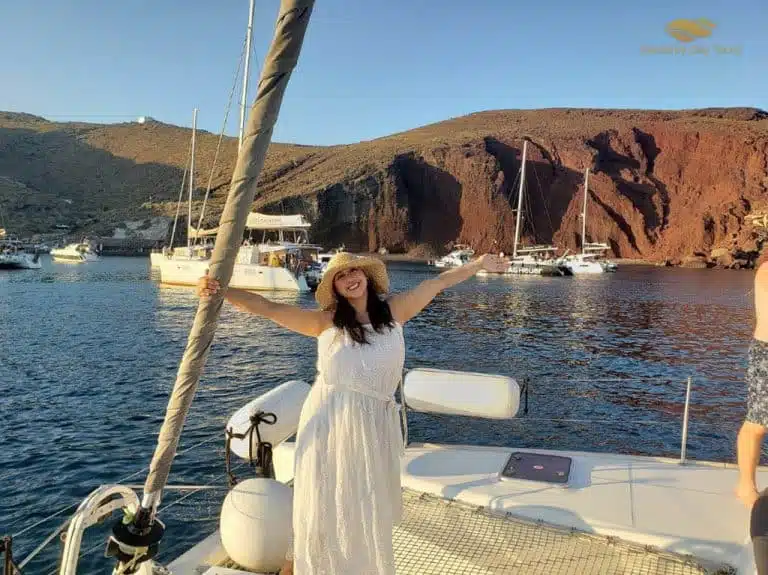 Santorini Private Boat Tour with Luxury Catamaran